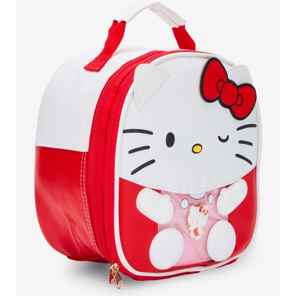 NWT Hello Kitty Pin Collector Lunch Bag Plus Bonus Pin
